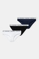 Calvin Klein Underwear figi dziecięce 3-pack nadruk czarny G80G800728.9BYA