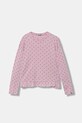 Detské bavlnené pyžamo United Colors of Benetton 3TGJ0P094.G.seasonal ružová AW25
