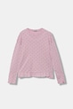 Detské bavlnené pyžamo United Colors of Benetton 3TGJ0P094.G.seasonal ružová AW25