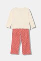 United Colors of Benetton piżama dziecięca 3Y5E0P08U.G.seasonal beżowy AW25