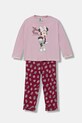 United Colors of Benetton piżama dziecięca komplet różowy 3Y5E0P09A.G.seasonal