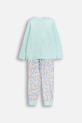 Coccodrillo pijamale de bumbac pentru copii ZC5448116PJS turcoaz AW25