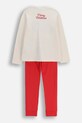 Coccodrillo komplet piżamowy dziecięcy bawełniany ZC5448102LGD multicolor AW25