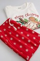 Coccodrillo set pigiama di cotone per bambini ZC5448104MER rosso