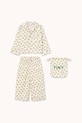 Detské bavlnené pyžamo Tinycottons DOGS SET sada biela AW25.348