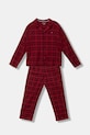 Tommy Hilfiger piżama dziecięca komplet czerwony UK0UK00089.9BYA