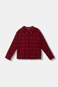 Dětské pyžamo Tommy Hilfiger UK0UK00089.9BYA červená AW25