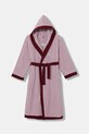 Дитячий бавовняний халат United Colors of Benetton Planet friendly рожевий 6ORD0800R.G.seasonal