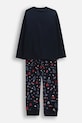 Otroški bombažen pižama komplet Coccodrillo ZC5448101MER mornarsko modra AW25