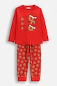 Coccodrillo komplet piżamowy dziecięcy bawełniany komplet czerwony ZC5448102MER