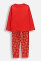 Coccodrillo komplet piżamowy dziecięcy bawełniany ZC5448102MER czerwony AW25