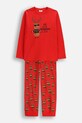Coccodrillo komplet piżamowy dziecięcy bawełniany komplet czerwony ZC5448103MER