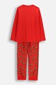 Coccodrillo komplet piżamowy dziecięcy bawełniany ZC5448103MER czerwony AW25