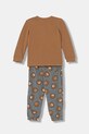 United Colors of Benetton piżama dziecięca 2-pack 3DKE0P09G.G.Seasonal brązowy AW25
