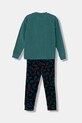 United Colors of Benetton piżama dziecięca 3I470P09H.G.Seasonal zielony AW25