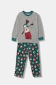 United Colors of Benetton piżama bawełniana dziecięca wzorzyste szary 3P050P09K.G.Seasonal