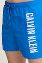 Plavkové šortky Calvin Klein modrá LV00N61092