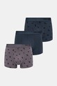 Karl Lagerfeld bokserki 3-pack dzianina turkusowy A3M47008