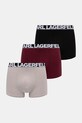 Karl Lagerfeld bokserki 3-pack dzianina bordowy A3M47010