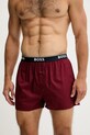 Îmbrăcăminte BOSS boxeri de bumbac 2-pack 50545913 burgundia