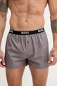 BOSS bokserki męskie bawełniane 2P Boxer Shorts EW 2-pack 50545913 czarny SS26