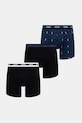 HUGO bokserki męskie bawełniane z elastanem BOXER BR PLANET DES 3-pack czarny 50545674