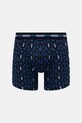 HUGO bokserki męskie bawełniane z elastanem BOXER BR PLANET DES 3-pack czarny 50545674