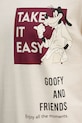 United Colors of Benetton t-shirt piżamowy bawełniany 30964M024 beżowy