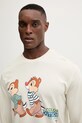United Colors of Benetton piżama bawełniana 30964P02Y beżowy