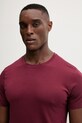 Хлопковая пижамная футболка United Colors of Benetton бордо 3BVG2M271