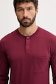 Bavlnené pyžamo United Colors of Benetton 3VD04P02W burgundské