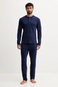 Βαμβακερές πιτζάμες United Colors of Benetton βαμβάκι μπλε 3VD04P02W