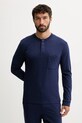 Βαμβακερές πιτζάμες United Colors of Benetton 3VD04P02W μπλε AW25