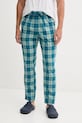 United Colors of Benetton pantaloni pijama bumbac fund turcoaz 4MYG4F00D