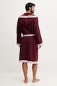 United Colors of Benetton szlafrok bawełniany 6ORD2801R bordowy AW25