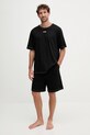 Diesel set de pijama de bumbac SET-ADAM-D-CORE set negru A19353.0PJBB