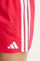 Plavkové šortky adidas 3-Stripes červená JX5023