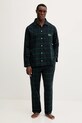 Lacoste piżama bawełniana wzorzyste granatowy 4H5049