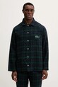 Lacoste piżama bawełniana 4H5049 granatowy AW25