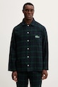 Lacoste piżama bawełniana 4H5049 granatowy AW25