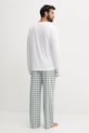 Tommy Hilfiger set de pijama de bumbac UM0UM03663 alb AW25