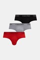 Сліпи Calvin Klein Underwear 3-pack трикотаж червоний LV00NB4408