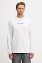 Calvin Klein Underwear pijama din două piese pentru bărbați din bumbac LV00NM2953 alb SS26