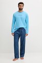 Calvin Klein Underwear pantaloni notte in lana LV00NM2830 blu navy AW25