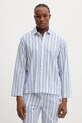 Calvin Klein Underwear piżama bawełniana LV00NM2995 niebieski AW25