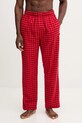 Calvin Klein Underwear spodnie piżamowe bawełniane LV00NM2923 czerwony AW25