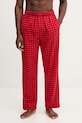 Calvin Klein Underwear spodnie piżamowe bawełniane LV00NM2923 czerwony AW25