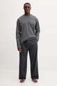 Calvin Klein Underwear piżama bawełniana wzorzyste szary LV00NM2955