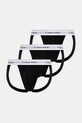 Εσώρουχο jockstrap Calvin Klein Underwear 3-pack πλεκτό ύφασμα μαύρο LV00NB4382