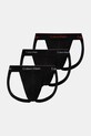 Труси джоки (jockstrap) Calvin Klein Underwear 3-pack трикотаж чорний LV00NB4382